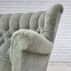 1960s, Danish 2-seater sofa. light green furniture velour.