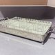 Silver-Plated Tray with Six Cut Glass Dishes, Vintage Entertaining Set