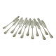 Lot 12 Fish Knives Silver-Plated Wiskemann
