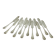 Lot 12 Fish Knives Silver-Plated Wiskemann
