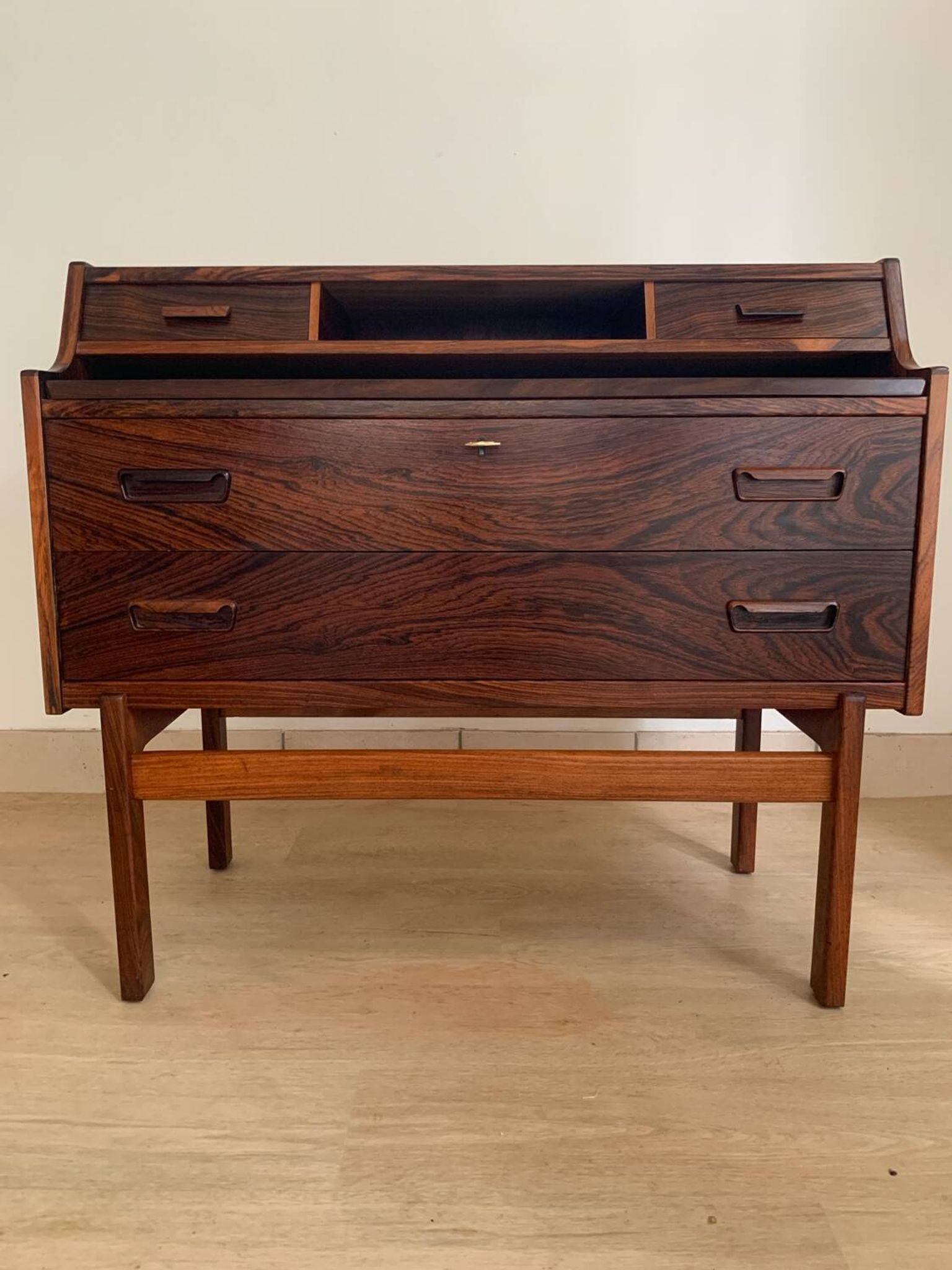 Scandinavian rosewood secretary desk by Arne Wahl Iversen
