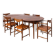 Torbjørn Afdal Darby Dining Set with Six Chairs & Extendable Table, 1960s
