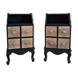 Pair of stylish bedside tables