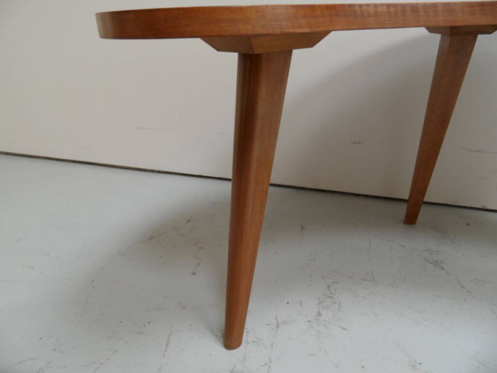 Mid Century moon-shaped coffee table