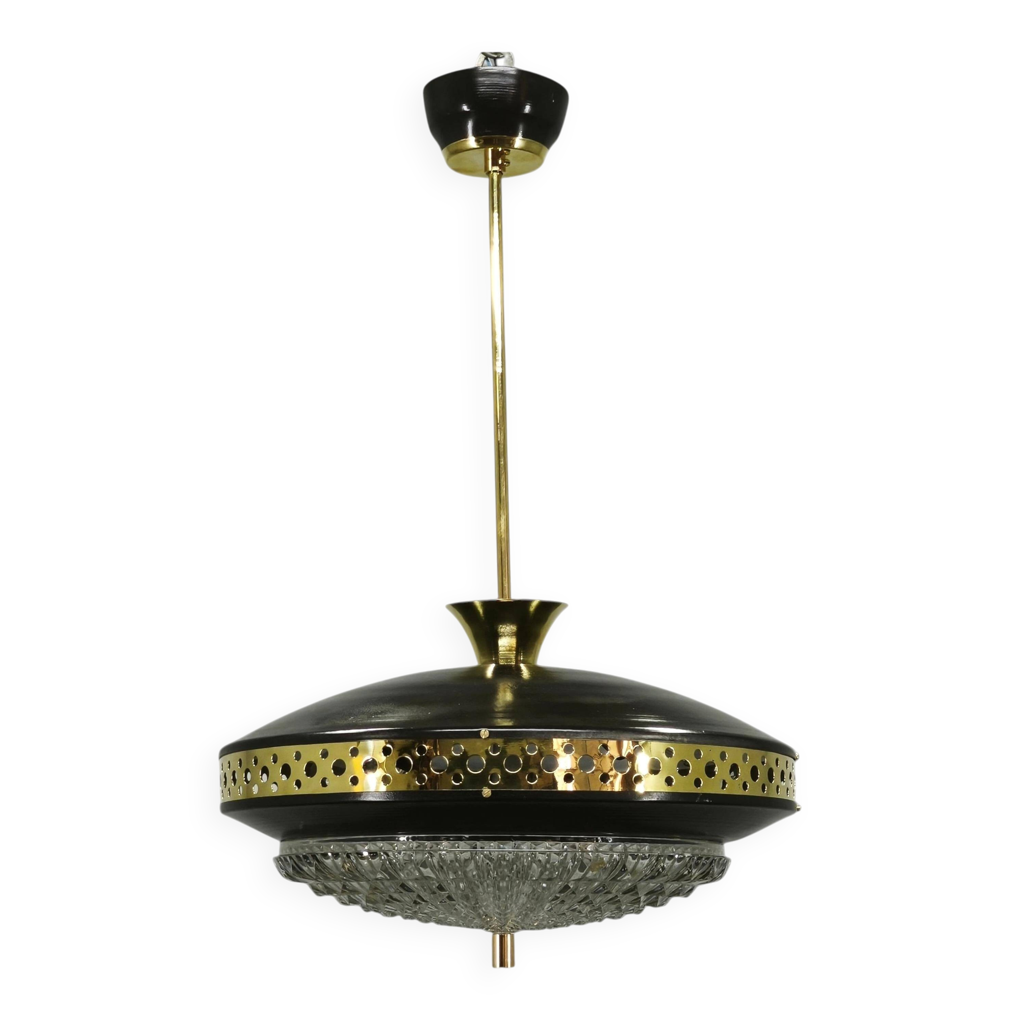 1960s Space Age UFO Pendant Light by Ludib Bratislava, Czechoslovakia