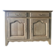Rustic solid oak sideboard - raw golden honey wood