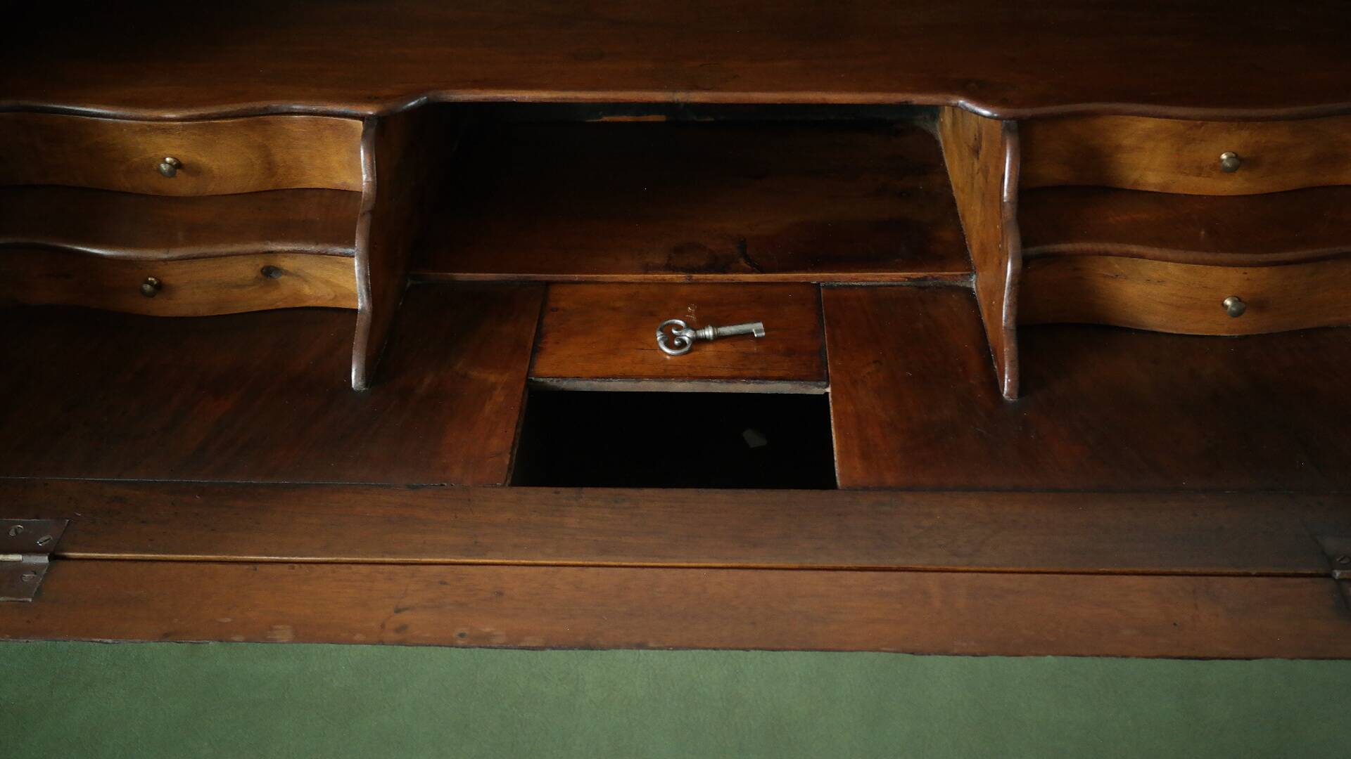 Louis XV style sloped secretary, 18th century.