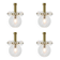 Set of four Midcentury Chandeliers Kamenicky Senov, 1970s