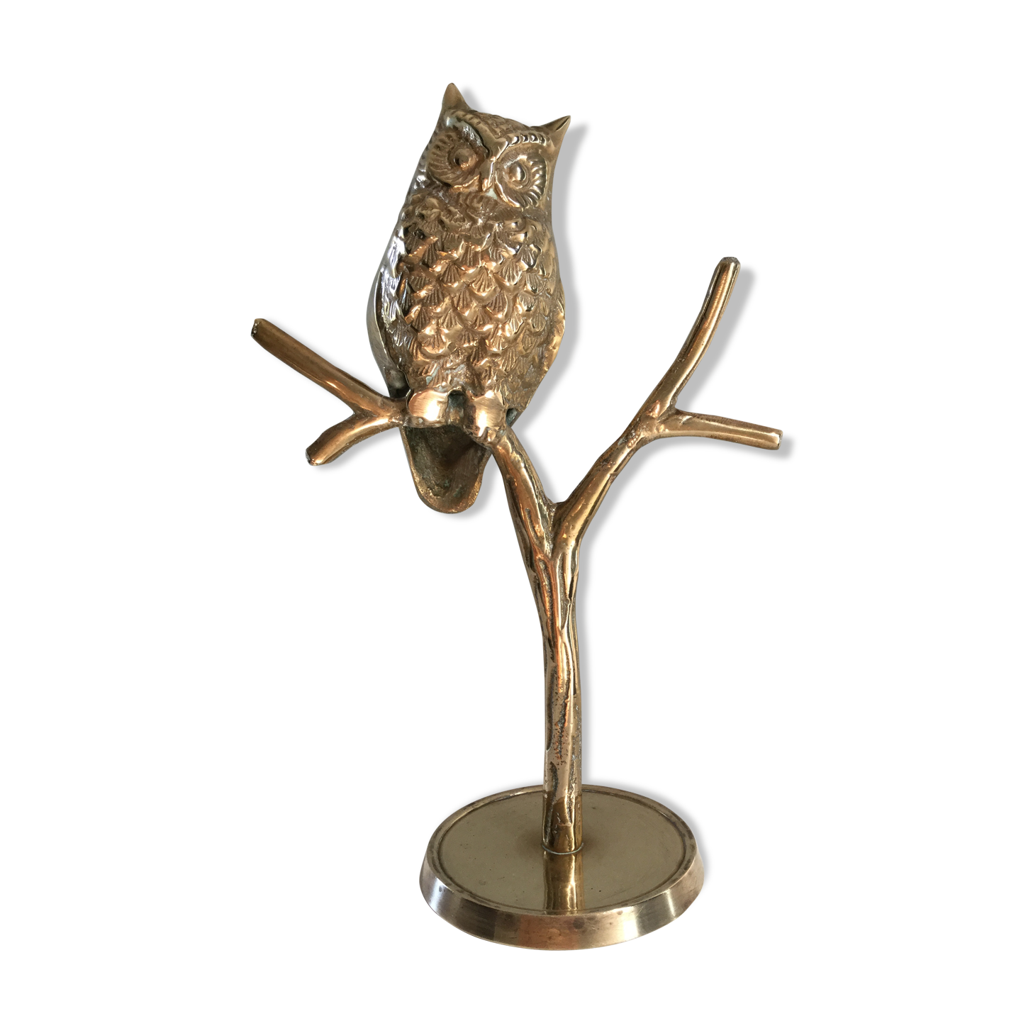 Brass owl, 1970s