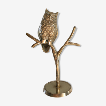 Brass owl, 1970s