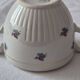 Covered sugar bowl half-porcelain Lunéville Keller and Guerin A587