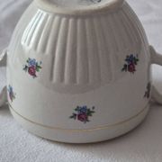 Covered sugar bowl half-porcelain Lunéville Keller and Guerin A587