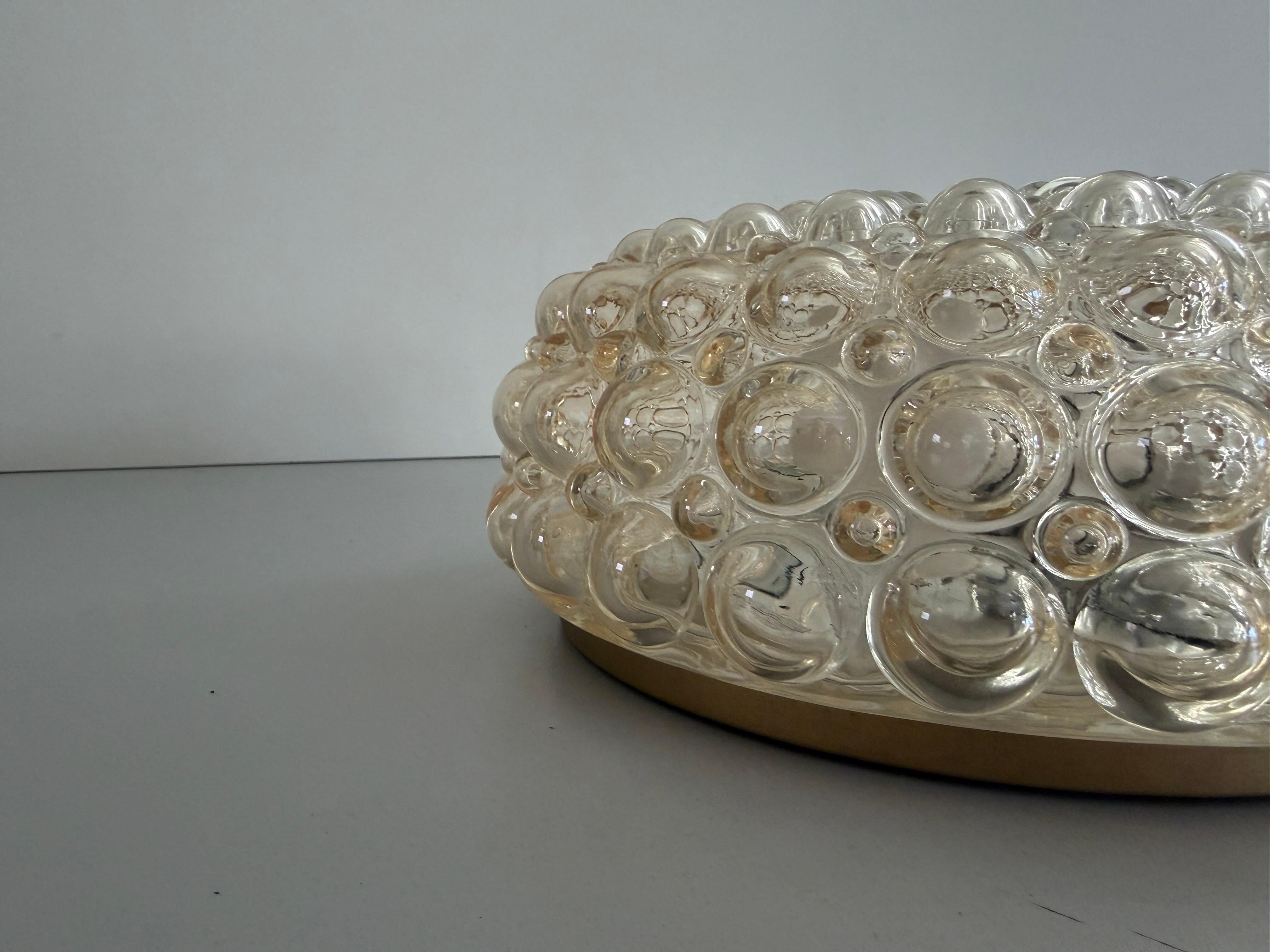 Boom 665 Model Bubble Glass Flush Mountains by Bega Limburg, 1960s, Germany
