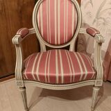 Louis XVI style cabriolet armchair