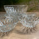 Fruit salad service, salad bowl and 6 glass ramekins