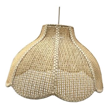 Suspension vintage en fibres naturelles