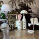 Floor lamp arch foot marble