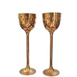 Bougeoirs en laiton danois du milieu du siècle (lot de 2)