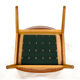 Four Kai Kristiansen oak chairs with new leather upholstery