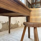 Table de ferme chêne 140 cm