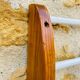 Vintage oak towel rack/wall-mounted bracket, circa 1970s