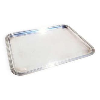 Antique silver-plated Puiforcat serving tray