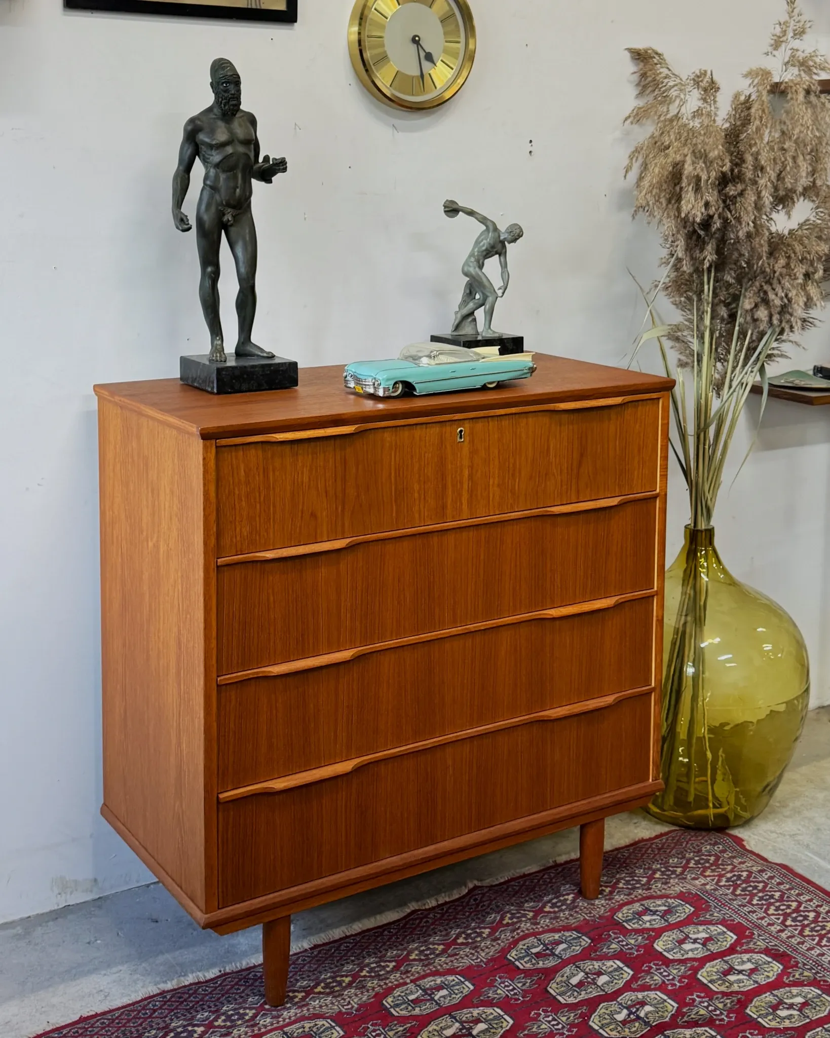 Teak chest of drawers, Denmark, 1960s/70s, vintage, mid-century modern