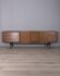 LARGE VINTAGE SIDEBOARD FROM THE 1960S IN TEAK AND BRASS, ITALIAN DESIGN