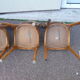 Lot de 6 chaises de bistrot bar en bois
