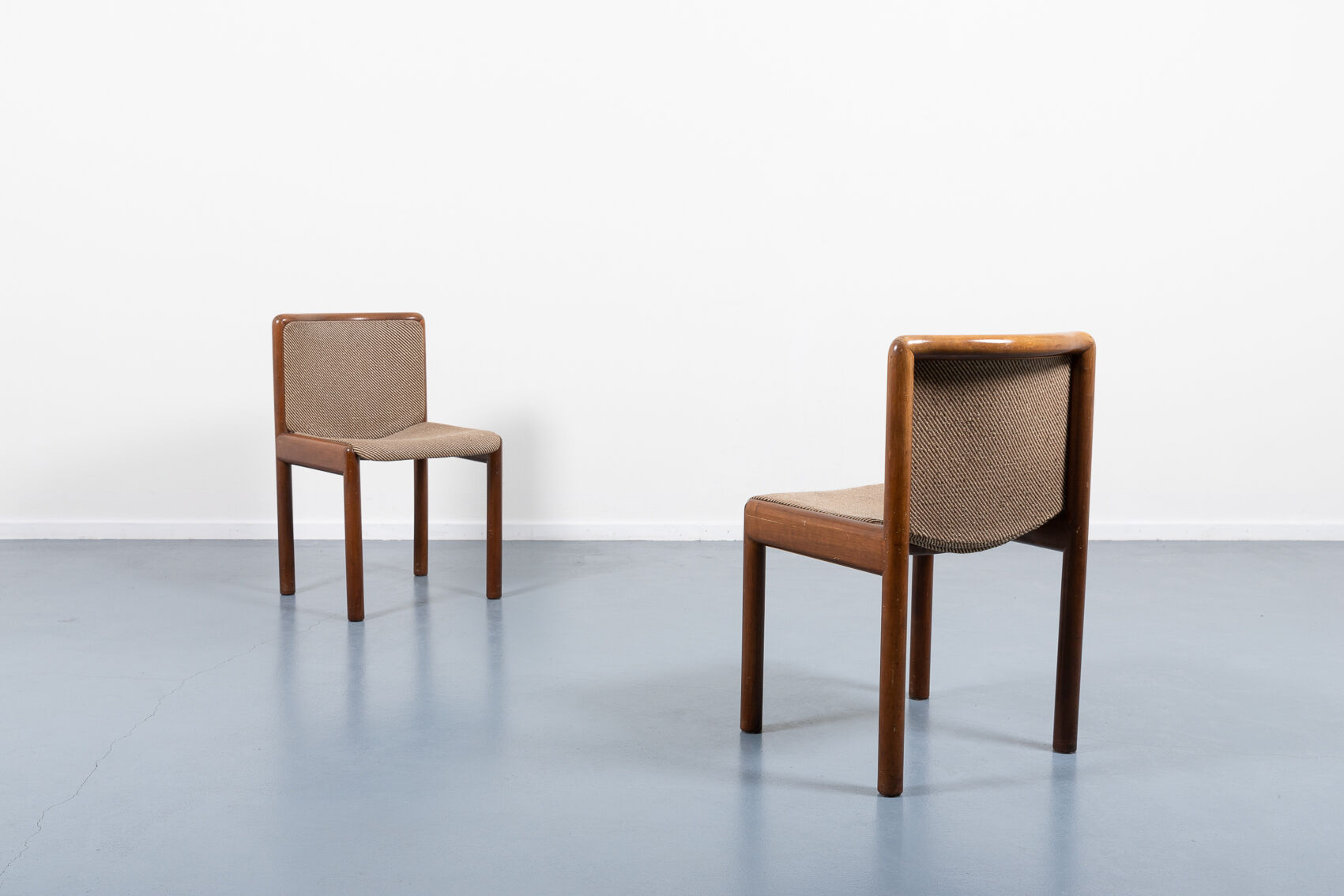 Set of 4 vintage Italian chairs 1970