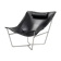 Black leather chair Semana, design by David Weeks for Habitat.