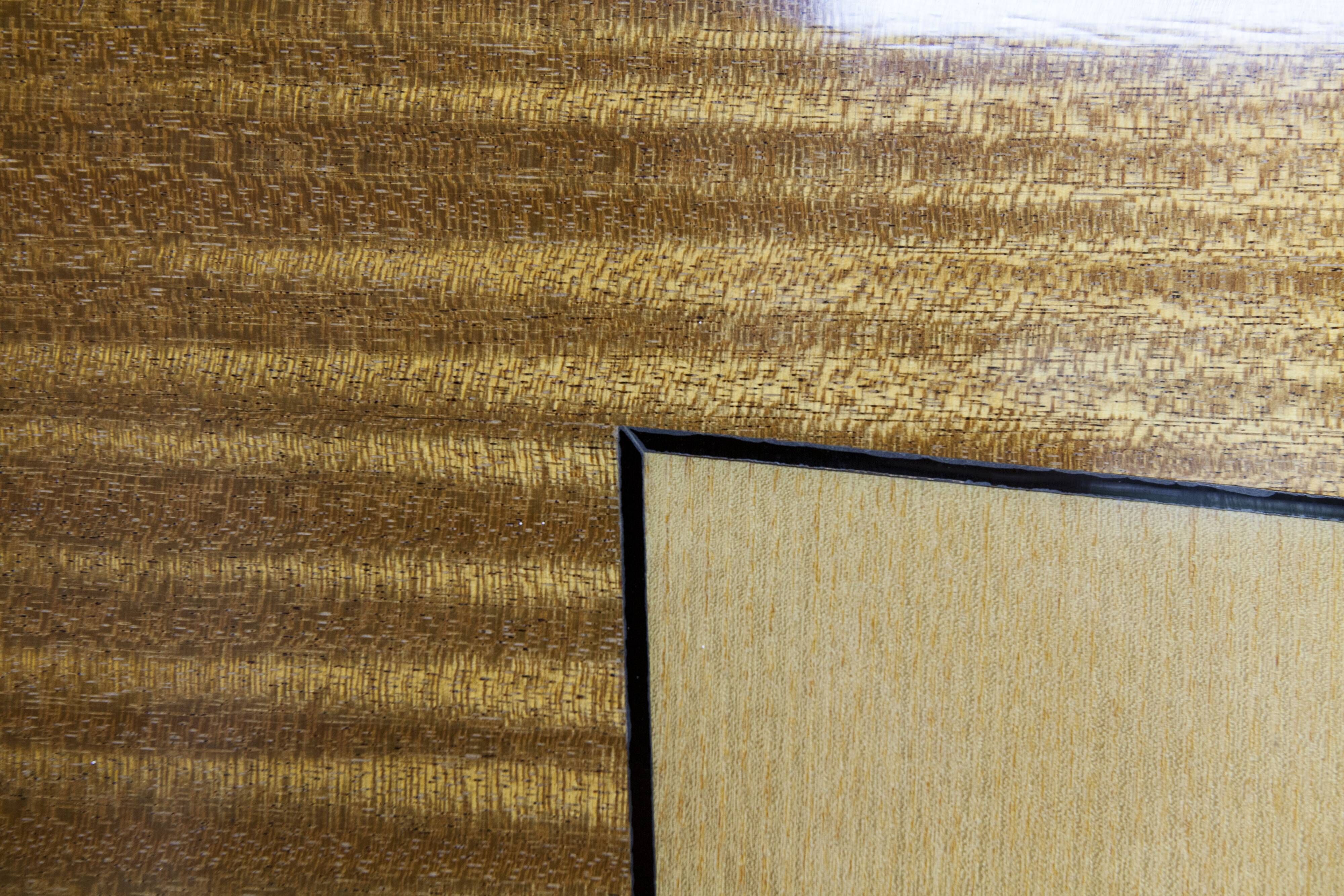 1960 Scandinavian wardrobe, atypical blond wood varnished, 4 doors 3