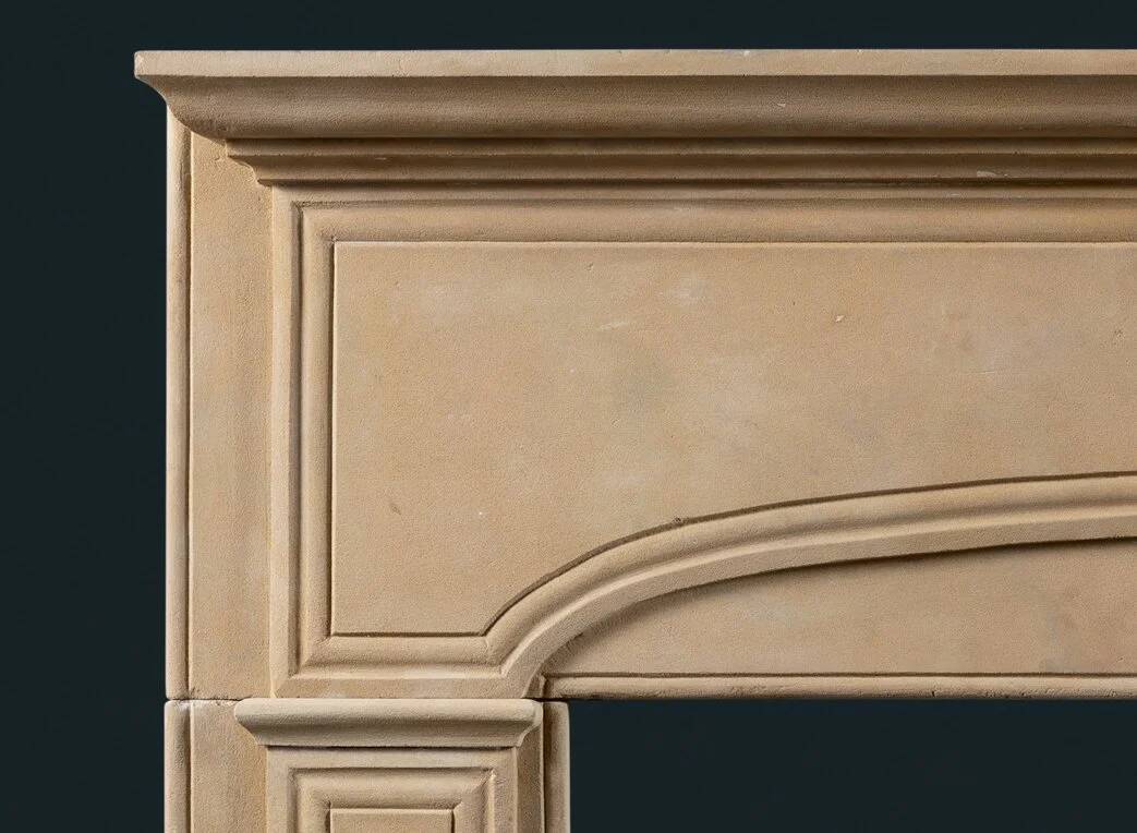 English George I/Queen Anne Eighteenth Century Stone Fireplace Surround