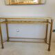 Golden metal console