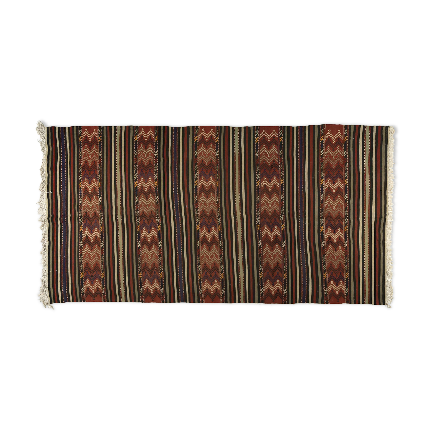 Anatolian handmade kilim rug 284 cm x 146 cm