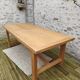 Oak farmhouse table stamped R Trotel