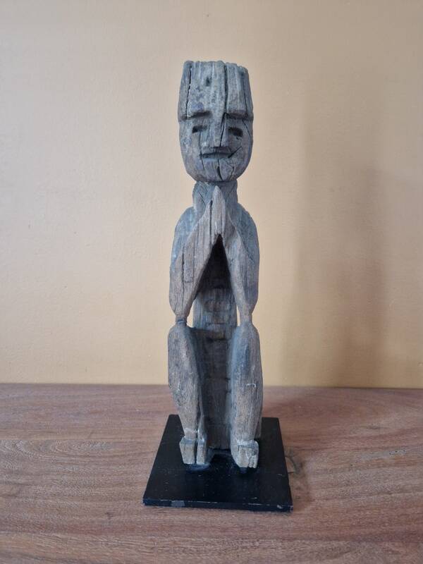 Western Nepal - Statue known as the guardian of the springs, representing an ancestor