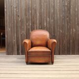 Leather club chair