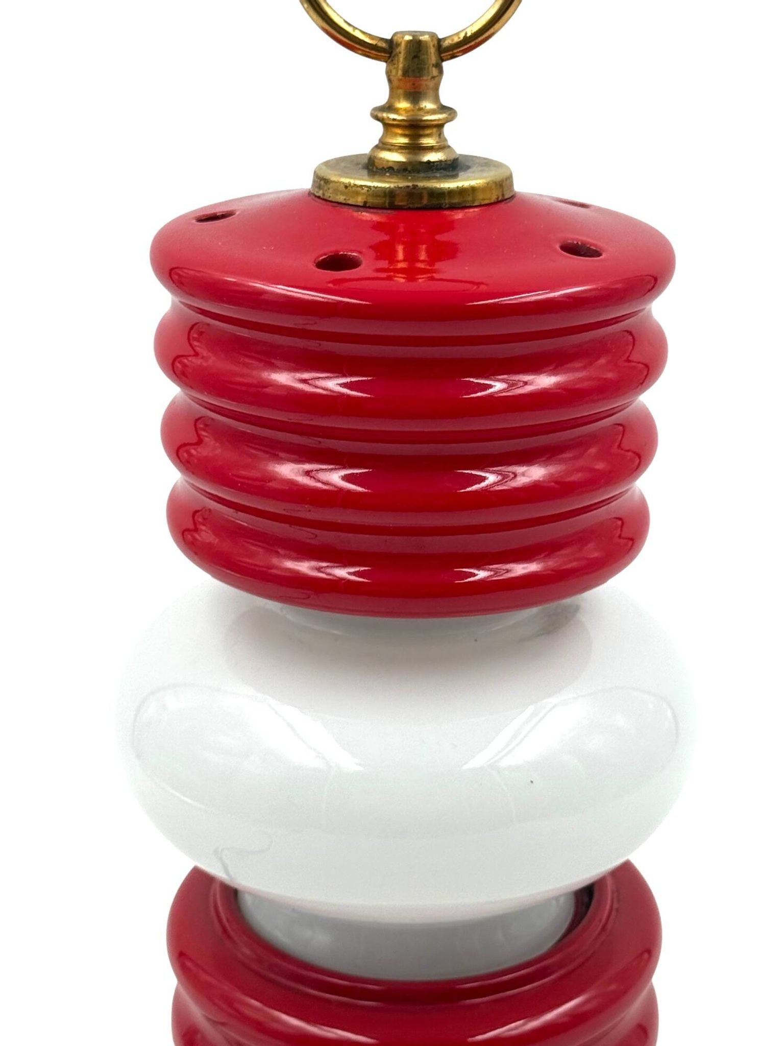 Lampe de table en forme de lanterne de l'ère spatiale, Ceramiche Fiorentine, Italie, années 1970