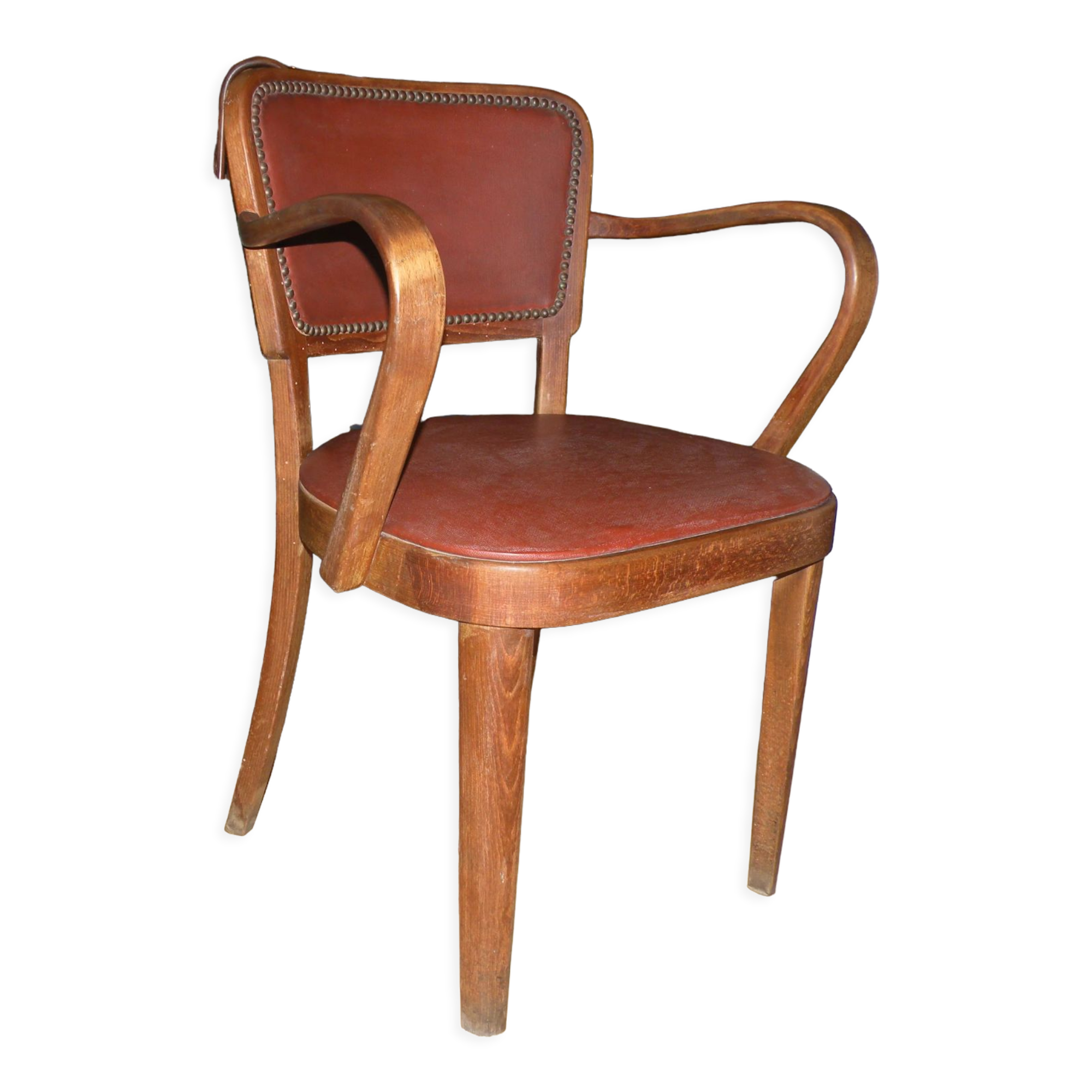 Fauteuil Thonet, bois courbé 1940, 1950