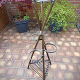 Vintage rattan plant holder