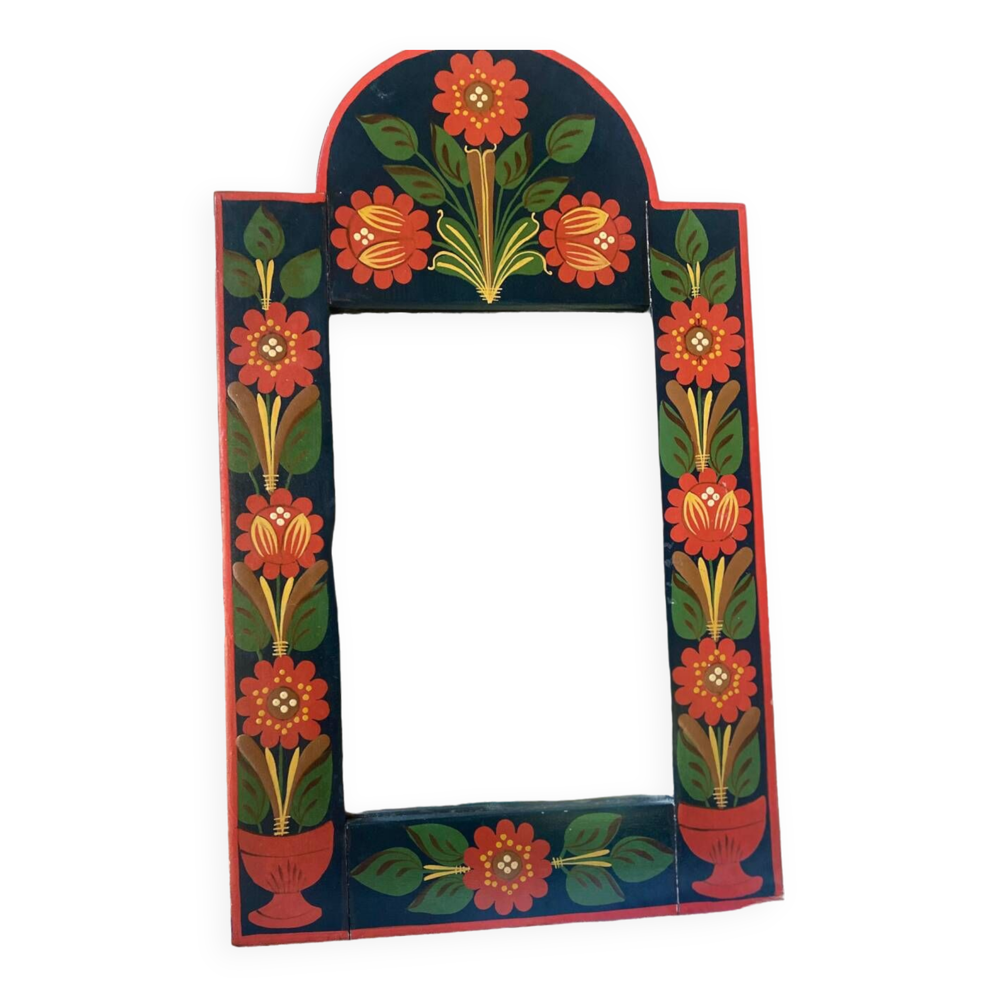 Vintage floral mirror
