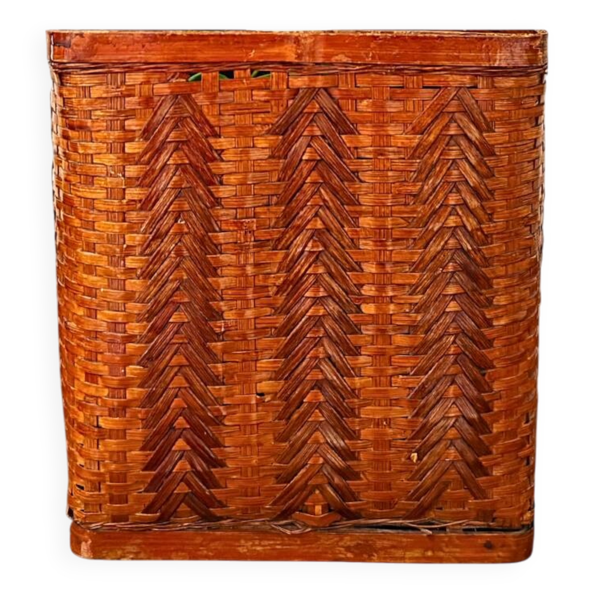 Vintage Bamboo Flower Pot