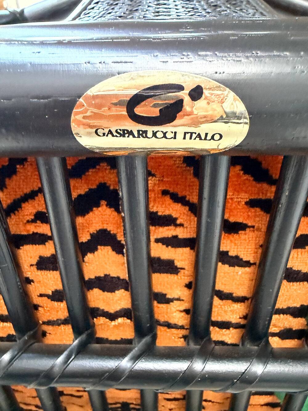 Gasparucci Italo office set / Jokhang Tiger velvet, designed by J. Hartig, Schumacher