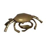 Vintage brass ashtray crab