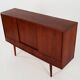 Buffet haut en teck, design danois, années 1960, designer : EW Bach