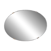 Antique oval bevelled mirror