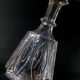 Two Le Creusot wine carafes (Baccarat) 19th century. Leaves