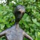 Sculpture of a dancer on a swing signed by Raphaël