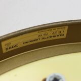 Iron and clear glass ceiling light by Limburg, Germany, 1960s.